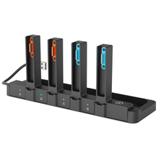 適用於 Switch 1/2 手把充電座 (副廠) - 支援Joy-Con 1/2 搭配底座使用, 1個, 黑色, 黑色, PG-SW2130