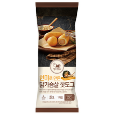 헬스앤뷰티 현미로 만든 닭가슴살 핫도그, 80g, 10개