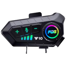 퀵픽스 무선 핸즈프리 블루투스 5.3 헬멧 헤드셋 전화 통화 키트 오토바이 방수 이어폰 MP3 뮤직 플레이어 스피커, Soft MIC, Y10