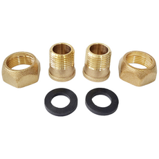 수도 계량기 니플 세트 15A-2.5cm 소켓 유니온 너트 닛플 보일러 배관부속, 1개