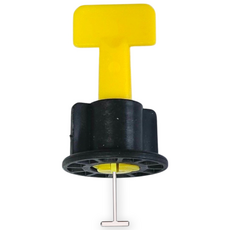 픽스톱 타일 원형 수평 클립 50개입, 노랑 1.2mm, 2세트