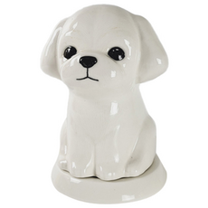 寵物狗造型陶瓷罐 t1 白色, 1個