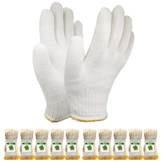 SJG 클로버 면장갑 35g 100켤레, 손목색상(노랑), 300개