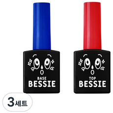 BESSIE 美甲膠組, 美甲基底凝膠11ml+美甲封層膠11ml, 3組