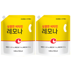 [태웅식품본사] 상큼한비타민 레모나 '하루 한 포 간편한 건강습관' 이제는 물 없이도 레모나! 간편하게 마시는 하루 비타민! 어디서든 누구나!, 2개, 1.5L