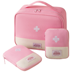딜헤븐 구급약 파우치 소형+중형+대형 세트, 핑크세트, 1세트