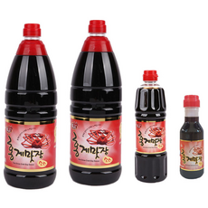 [류맛간장]홍게간장 홍게맛장소스1800ml 2병+500ml1병+200ml, 4.3L, 1개