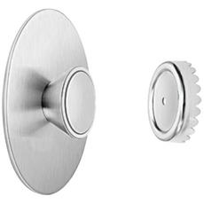 더자카 스테인리스 마그네틱 비누 홀더, 실버, 2개