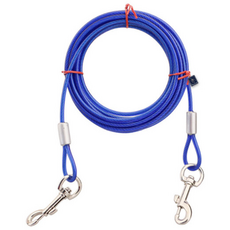 딩동펫 반려동물 더블헤드 와이어 목줄, 블루, 1개