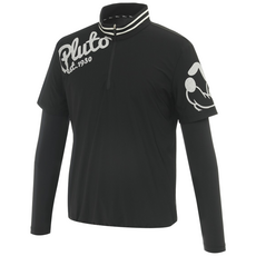 [디즈니골프]남성 배색 아트웍 반팔 레이어드 하프넥 티셔츠 DP1MTS001