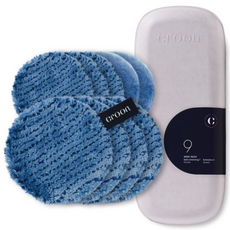 CROON 毛孔清潔洗臉粉撲7件組+毛孔去角質粉撲2入, 海洋, 1組