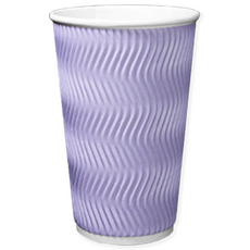 TYP 럭셔리 3중 단열종이컵 웨이브 라벤더 16온스 510ml, 1세트, 500개입