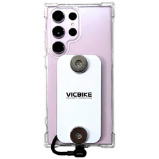 VICBIKE 배달대행 갤럭시 25 시리즈 탱크케이블 충전패드 케이스 오토바이 자석거치대 타사호환가능 빅바이크, s25 ultra