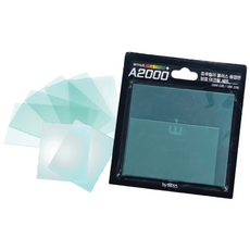 위더스 자동용접면 보호렌즈 외측 5개 내측 2개 보호커버 유리렌즈 외부 내부 세트 A2000용, 1세트