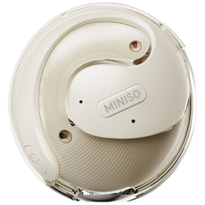 MINISO X15PRO OWS 블루투스 이어폰은 135개 언어 AI 번역 기능을 갖춘 HiFi 스포츠 이어폰입니다, 베이지, AI 버전