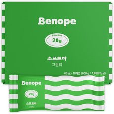 베노프 소프트바 프로틴바 그린티 10p, 600g, 1개