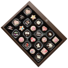 파베글라스 24구 수제 초콜릿 만들기 세트, 1개, 브라운