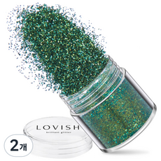 LOVISH 高級美甲亮片 10g, LVS-012 楓丹綠, 2個