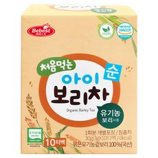 처음먹는 아이 보리차 10T 해썹 어린이음료, 3g, 10개입, 1세트