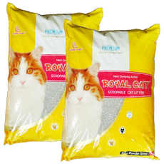 로얄캣 프리미엄 고양이 모래, 9.53kg, 2개, 베이비파우더향