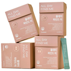 올데이파인드미 장 뇌 구강 특허 후코이단 노스릴리브 프로바이오틱스 유산균 30포, 60g, 4개