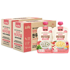 ALVINS 愛彬思 韓牛粥 10入+蘋果地瓜粥 10入組, 韓牛白蘿蔔粥口味+蘋果地瓜粥口味, 1組