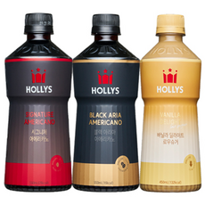 [할리스] 시그니처 아메리카노 550ml 6개 + 블랙아리아 아메리카노 550ml 6개 + 바닐라딜라이트 로우슈거 450ml 6개