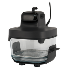 [리퍼상품] 홈쇼핑 글라스 에어프라이어 2.5L+4.5L 보관 뚜껑, 그레이