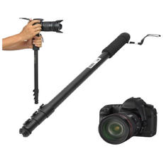 체리스팟 원터치 모노포드 CS1003 안정적인 촬영 외다리 삼각대 셀카봉, 블랙 4섹션