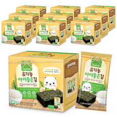 ispoon 孩童海苔, 10盒, 海苔口味, 1.2g