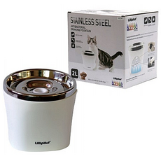 릴립허트 스테인리스 고양이 자동급수기, 혼합색상, 1개