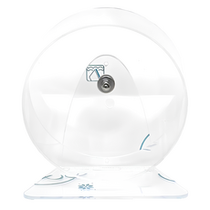 倉鼠壓克力滾輪 17cm, 透明, 1個