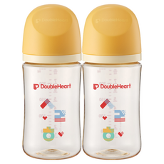 더블하트 모유실감 3세대 트윈팩 PPSU 한글 240ml, 2개