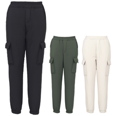 [김영주골프] 겨울 패디드 카고조거팬츠 방한 숏 슬림 여성 패딩바지 DPWLPT41