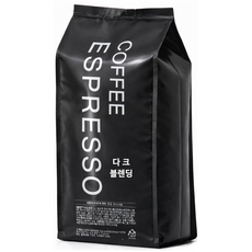 커피 에스프레소 다크 블렌딩 원두커피, 홀빈(분쇄안함), 1kg, 1개