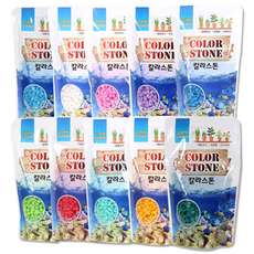 首爾水族館 高光澤彩石, 隨機出貨, 10個