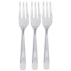 12cm 일회용 포크 과일 샐러드 투명 포크 벌크포장, 1개, 500개