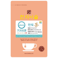 천지이슬 민토차 (삼각티백/생분해필터) / 직영농장 무농약재배, 1g, 25g, 25개입, 1개