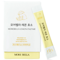 Morebella 檸檬酵素粉隨身包, 90g, 1盒