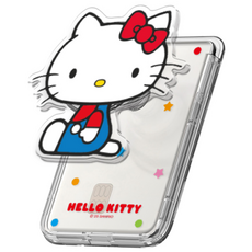 산리오 아크릴 그립 스마트톡 투명 마그네틱 카드지갑(맥세이프 호환), 1개, 위크앤드_헬로키티