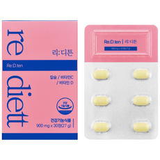 리디에뜨 리디튼 치아 산호칼슘 코랄칼슘 건강기능식품, 1박스, 30정