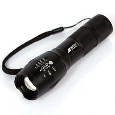 MIREU LED 줌 라이트 손전등 DNS-XML-T6PL, 블랙, 1개
