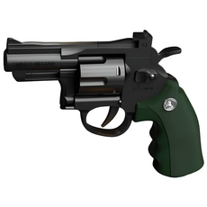 UB 리볼버 ZP5 탄피 저격 너프건 자동 연발 권총, 1개, 블랙 그린