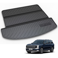 신형팰리세이드 트렁크 매트 7인승 9인승3D 카본타입 논슬립 방수 LX3 (호환)