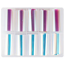 水汪汪玻璃珠感凝膠美甲貼 KE_02_01, 極光, 10個