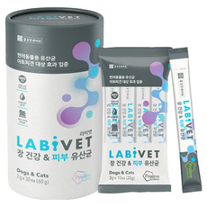 종근당라비벳 반려동물 영양제, 30회분, 피부/피모+장건강, 1개