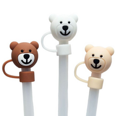 [3개세트] 빨대 마개 스탠리 텀블러 호환, 1세트, 6곰돌친구 3종