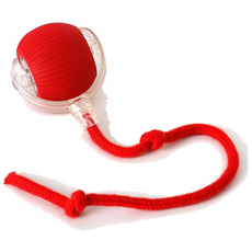 오브펫 고양이 혼자노는 자동 스마트 볼 장난감 로프, 빨강, 1개, P02