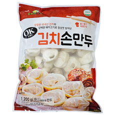 만두 시리즈/ 고기왕만두 김치왕만두 고기손만두 김치손만두 감자고기찐만두 감자김치찐만두 전문점용 업소용 푸드짱, 1개, 1.2kg