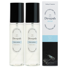 딥쉬 니치 퍼퓸 섬유향수, 퓨어코튼, 100ml, 2개